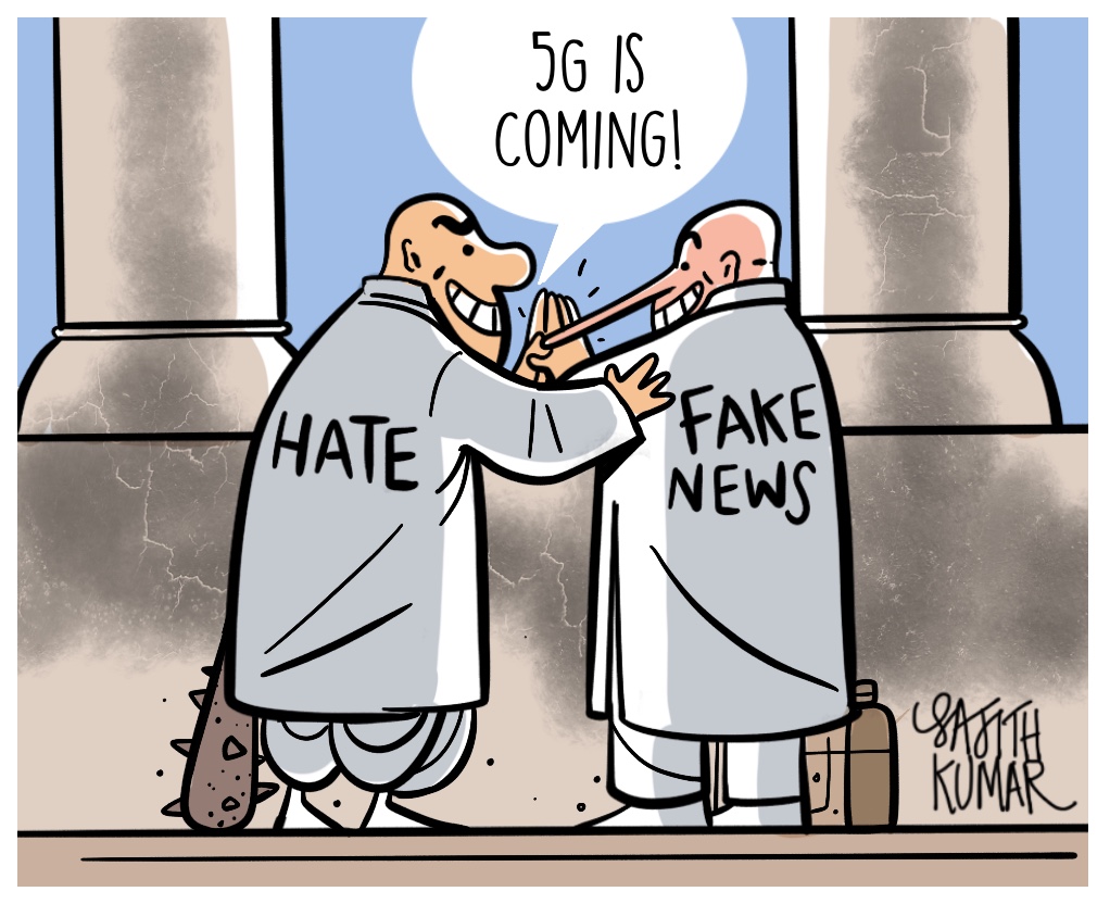 सजीत कुमार का कार्टून, डेक्कन हेराल्ड