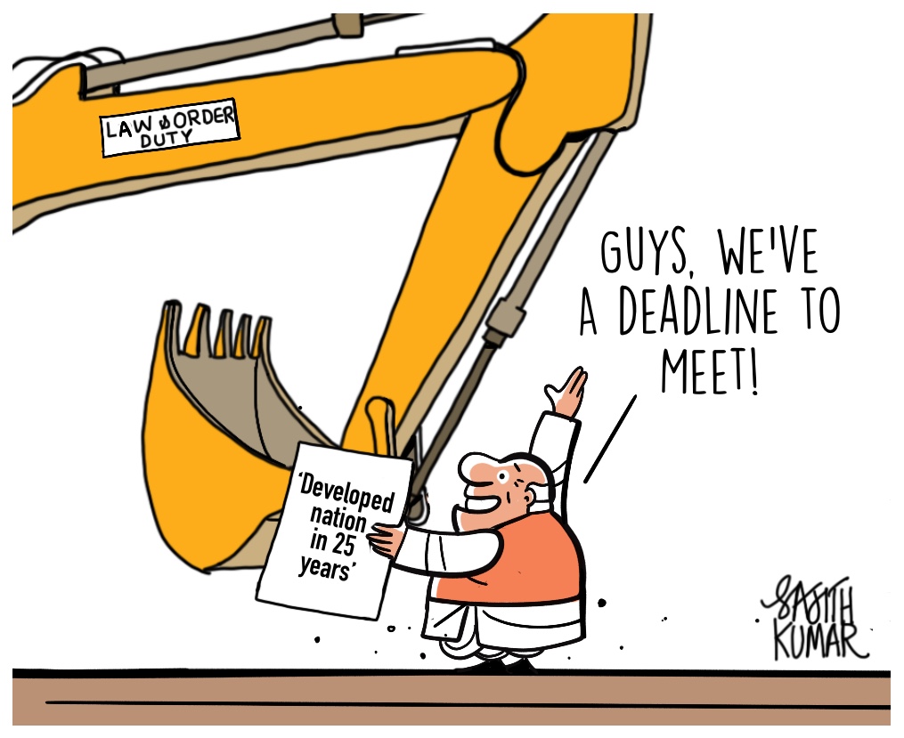 सजीत कुमार का कार्टून, डेक्कन हेराल्ड