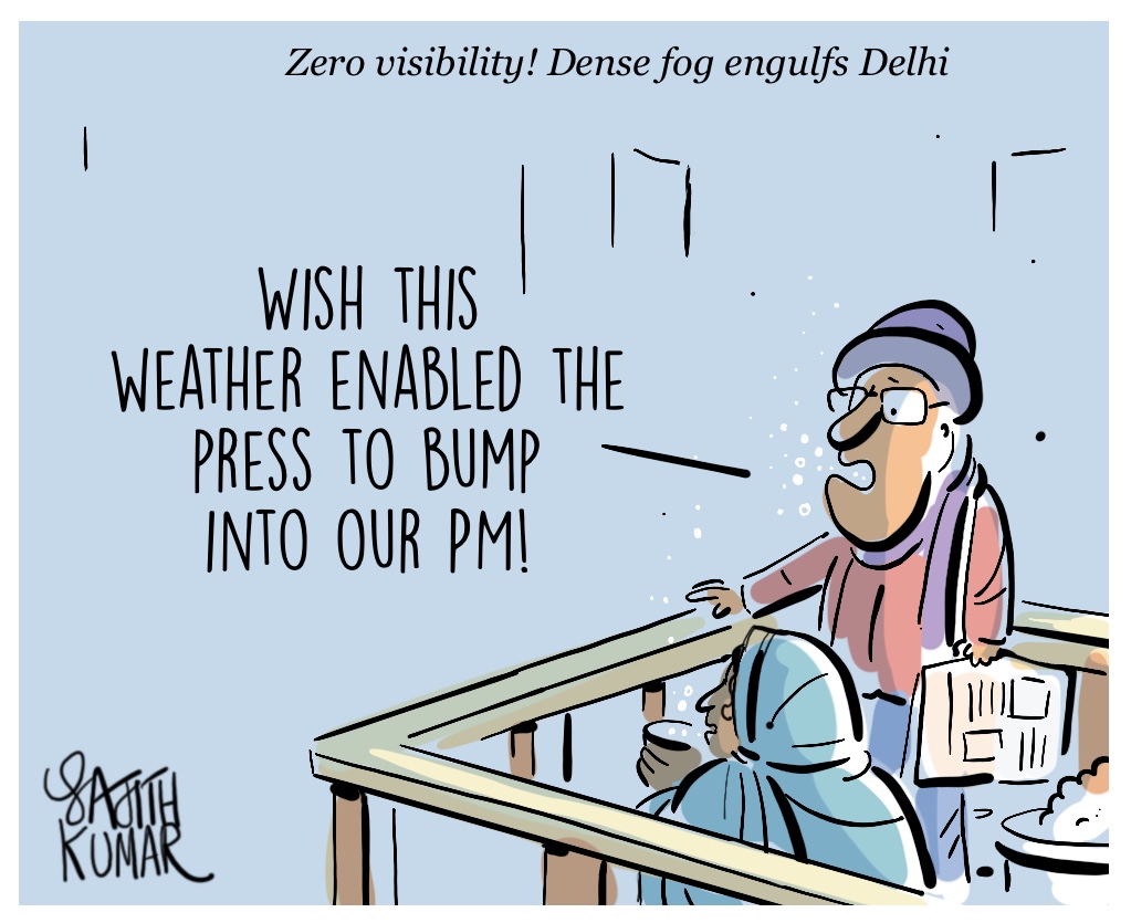 सजीत कुमार का कार्टून, डेक्कन हेराल्ड