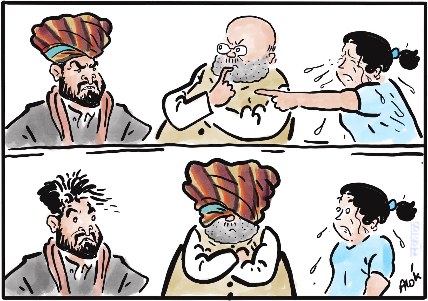 आलोक निरंतर का कार्टून, सकाल मीडिया ग्रुप