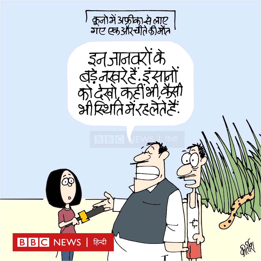 कीर्तिश भट्ट का कार्टून बीबीसी पर