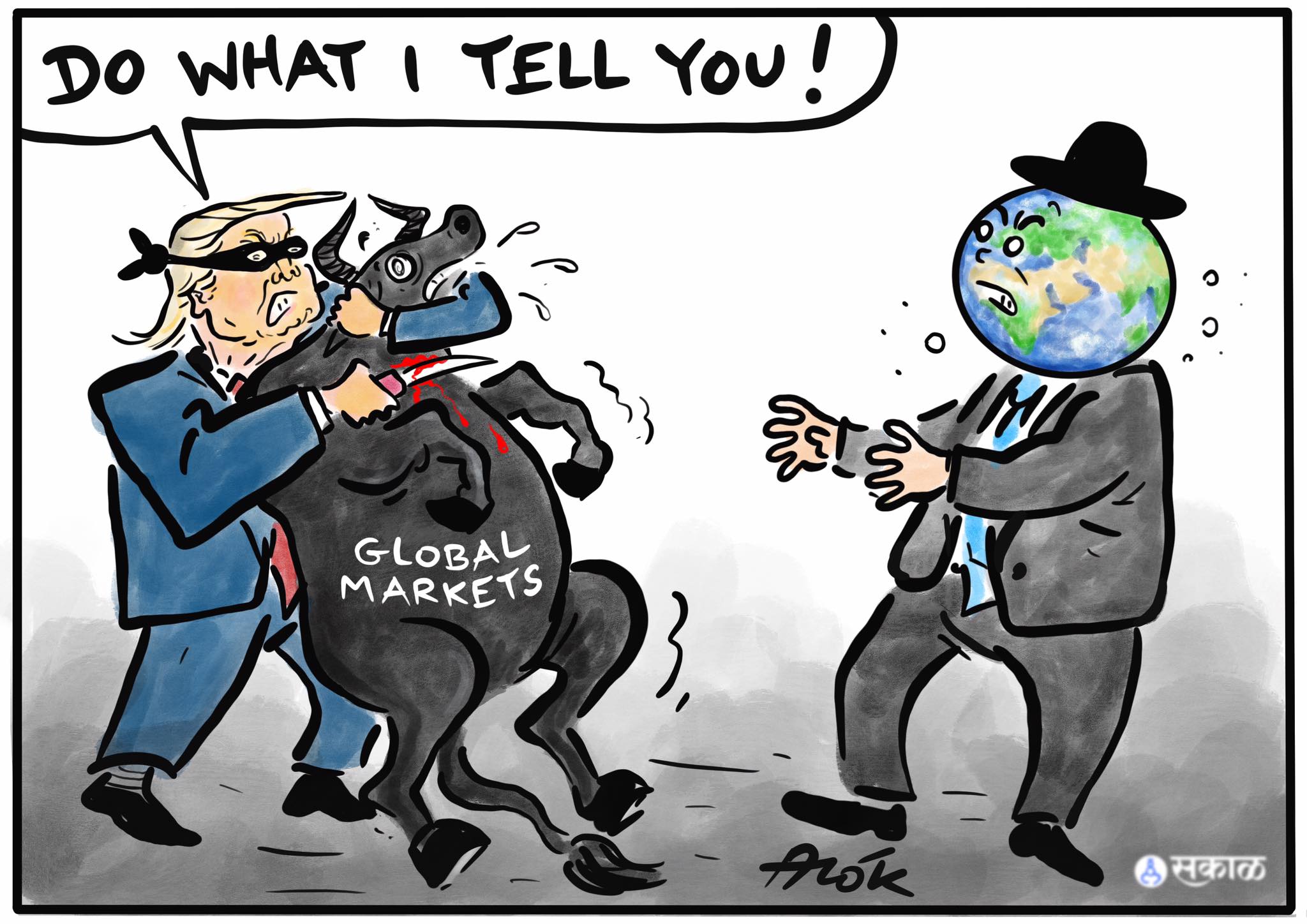 कार्टूनिस्ट आलोक निरंतर, सकाल मीडिया ग्रुप