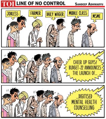 कार्टूनिस्ट संदीप अध्वर्यू, टाईम्स ऑफ इंडिया