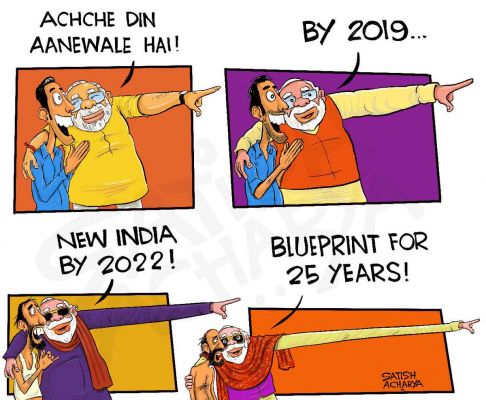 कार्टूनिस्ट सतीश आचार्य, गल्फ न्यूज़