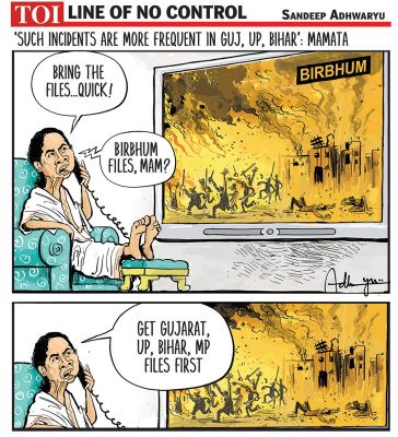 कार्टूनिस्ट संदीप अध्वर्यू, टाईम्स ऑफ इंडिया