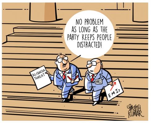 सजीत कुमार का कार्टून, डेक्कन हेराल्ड