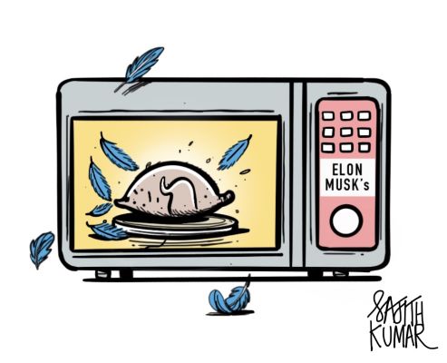 सजीत कुमार का कार्टून, डेक्कन हेराल्ड