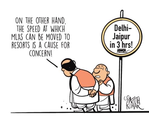 सजीत कुमार का कार्टून, डेक्कन हेराल्ड