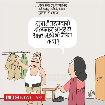 कीर्तिश भट्ट का कार्टून बीबीसी पर