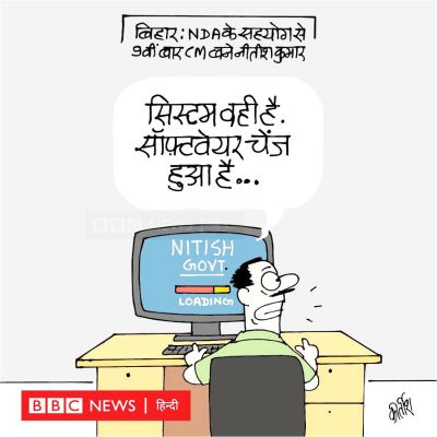 कीर्तिश भट्ट का कार्टून बीबीसी पर