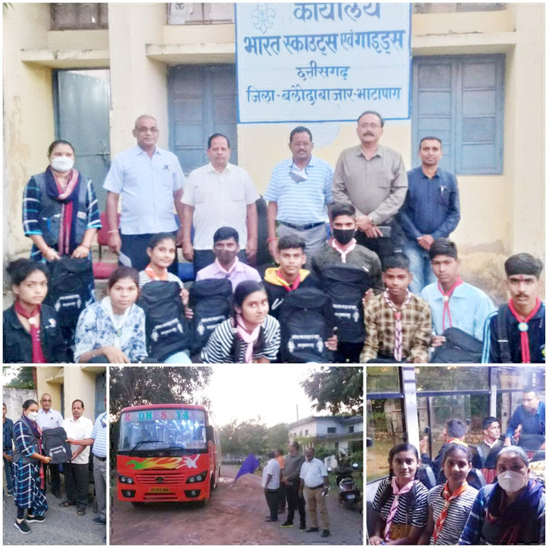 आपदा प्रबंधन साहसिक गतिविधियों में भाग लेने के लिए दल पचमढ़ी रवाना