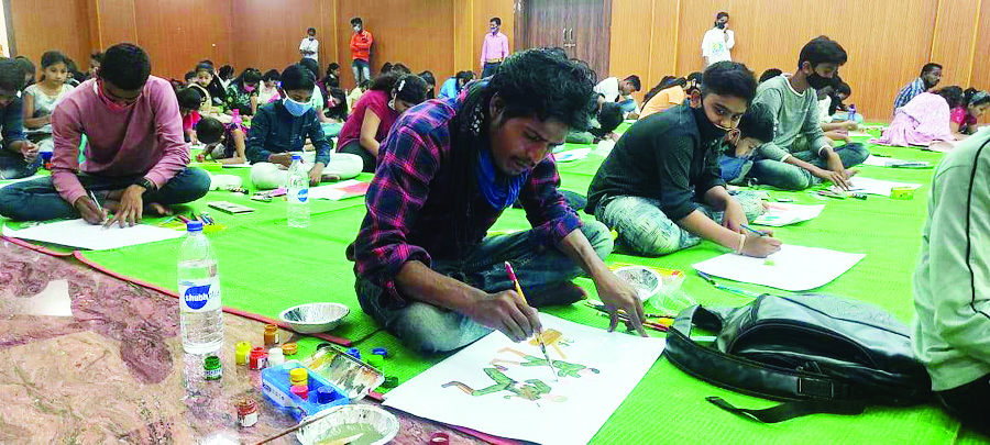 अभिमान कार्यक्रम के तहत चित्रकला प्रतियोगिता अभिमान कार्यक्रम के तहत चित्रकला प्रतियोगिता