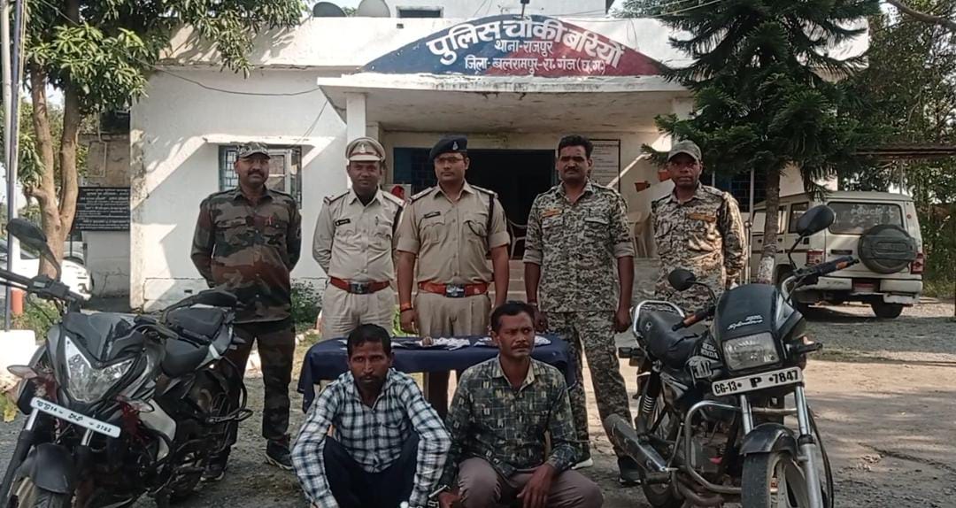 बाइक से नगदी की उठाईगिरी, 2 पकड़ाए