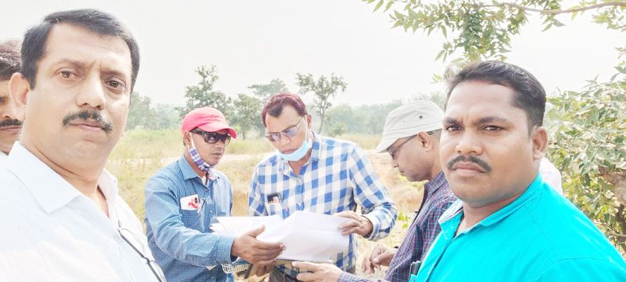 भड़ीसार जलाशय का स्थल निरीक्षण