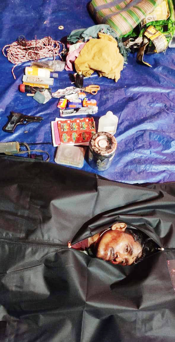 मुठभेड़, 5 लाख का ईनामी नक्सली ढेर