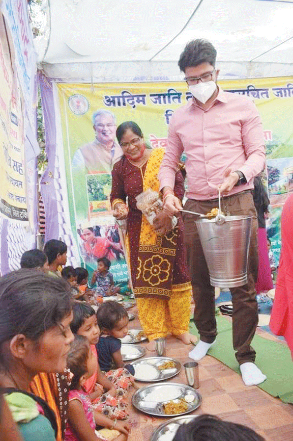 छिंदनार शिविर में मिले 370 आवेदन, अन्नप्राशन व माताओं की गोद भराई