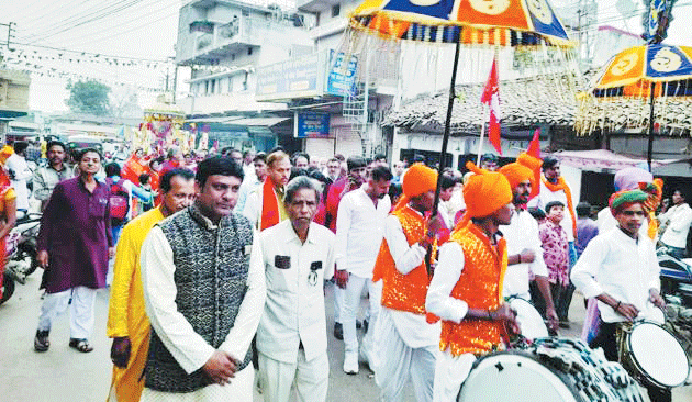 सहस्त्रार्जुन महाराज की जयंती पर निकली शोभायात्रा