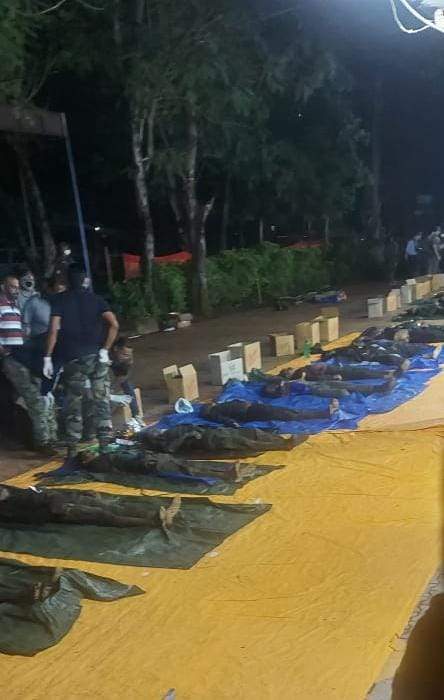 नक्सल मुठभेड़ में बड़ी सफलता प्राप्त कर लौटे जवानों का जोशीला स्वागत