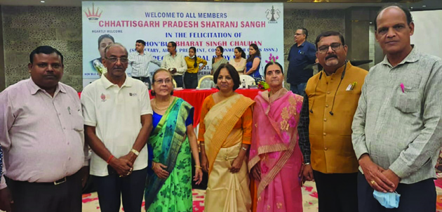 भरत सिंह का जिला शतरंज संघ ने किया सम्मान