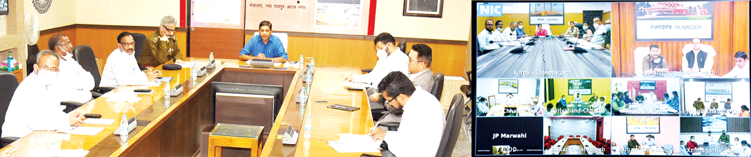 धान खरीदी की सभी व्यवस्थाओं को दुरूस्त करने  मुख्य सचिव ने दिए निर्देश