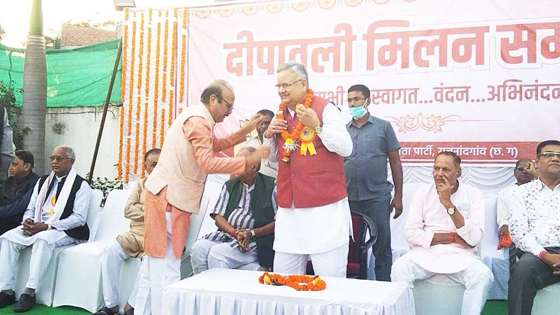 भाजपा का दीपावली मिलन समारोह, रमन का स्वागत भाजपा का दीपावली मिलन समारोह, रमन का स्वागत