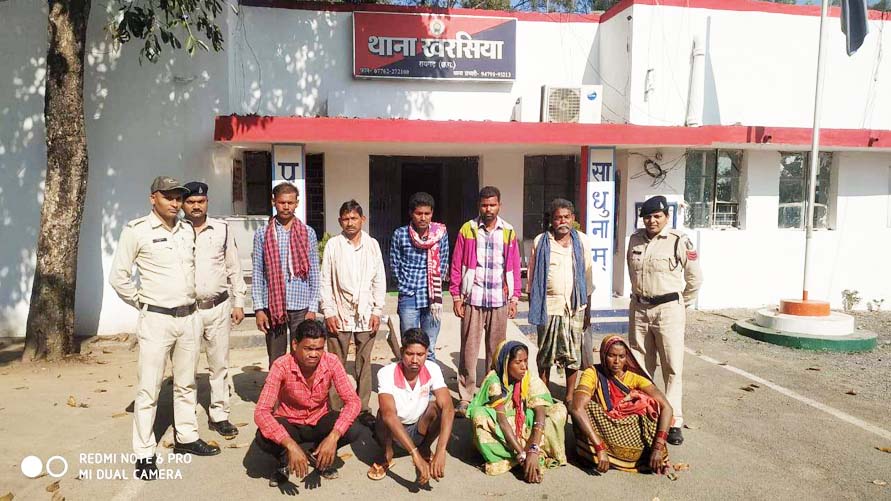 चोरी, बलवा, आबकारी के फरार 9 वारंटी गए जेल