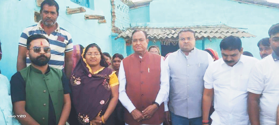 सीसी रोड-पानी टंकी निर्माण कार्य का भूमिपूजन