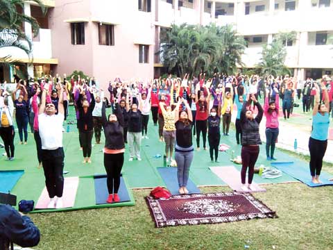  शंकराचार्य इंजीनियरिंग कॉलेज में कल से होंगें नियमित योगाभ्यास
