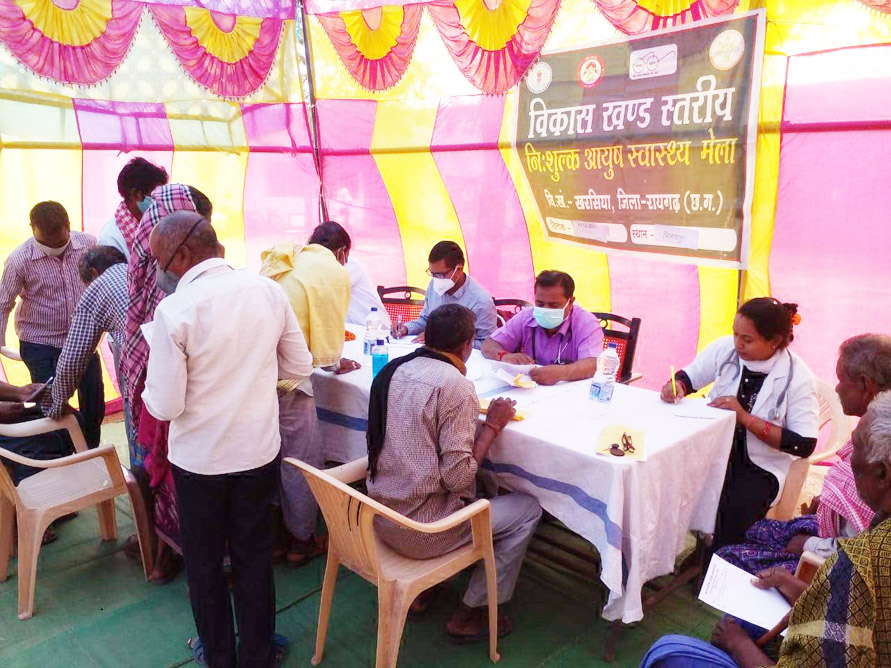 खण्ड स्तरीय आयुष स्वास्थ्य मेला 424 लाभान्वित