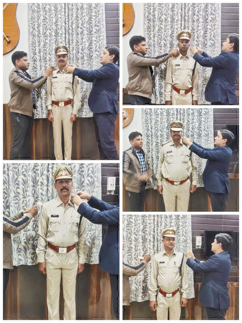 20 प्रधान आरक्षक पदोन्नत होकर बने सहायक उप निरीक्षक