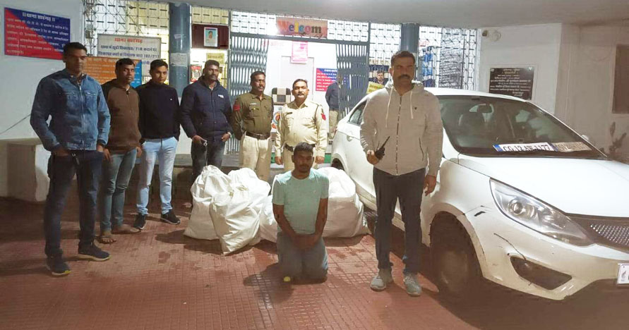 1 क्विंटल गांजा समेत एक गिरफ्तार