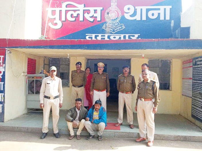 हत्या के आरोपी पिता-पुत्र गिरफ्तार, भेजे गए जेल