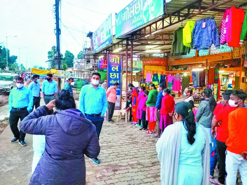 बिना मास्क 40 पर जुर्माना