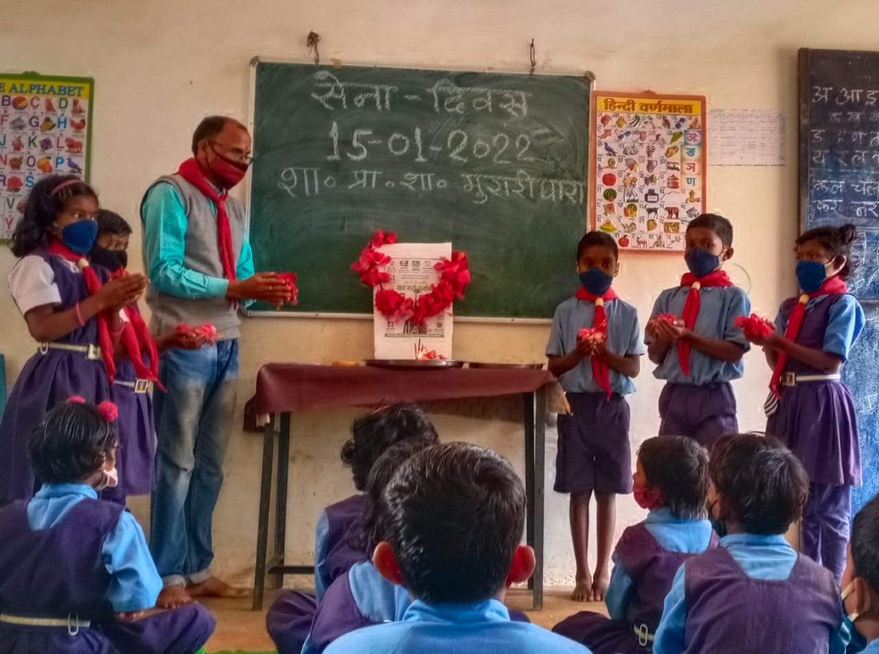 स्काउट्स व गाइड्स ने मनाया सेना दिवस