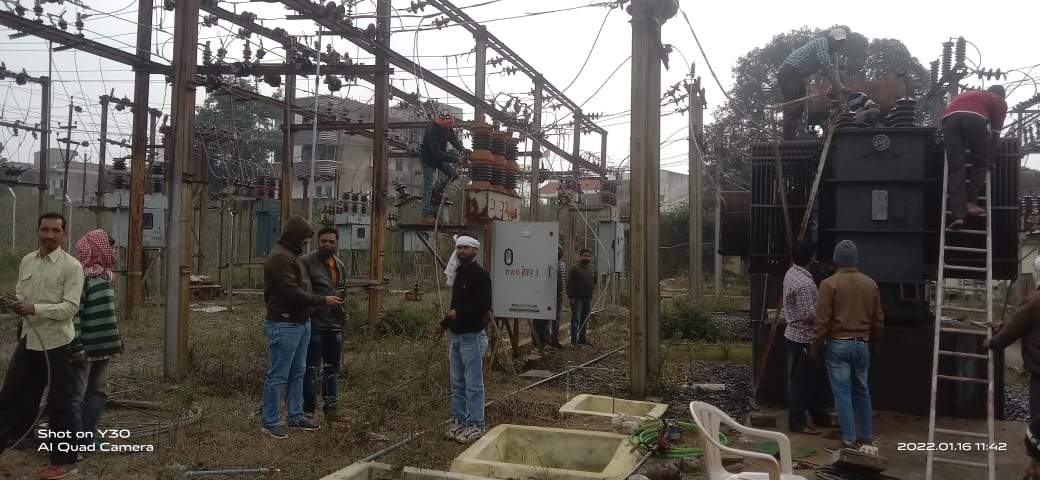 पॉवर स्टेशन के सुपर ट्रांसफार्मर में लगी आग