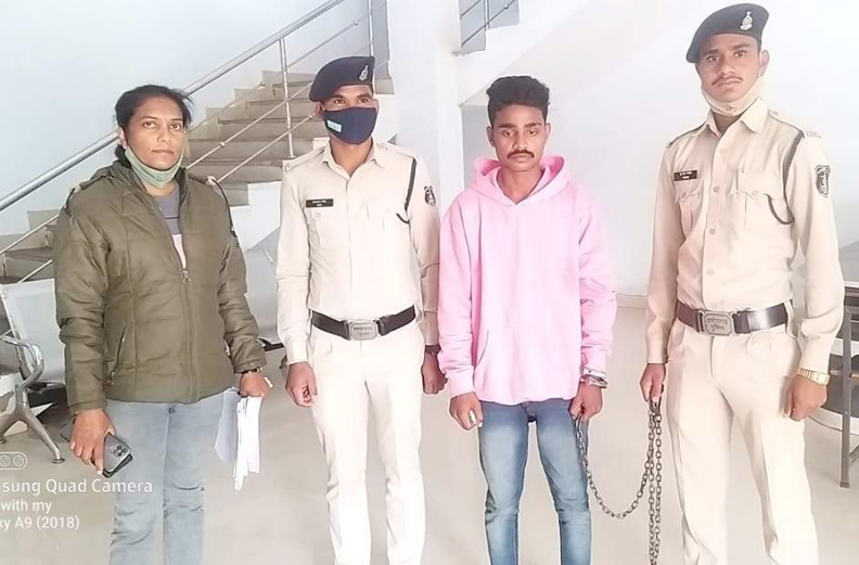 नाबालिग से रेप, आरोपी दुर्ग से गिरफ्तार