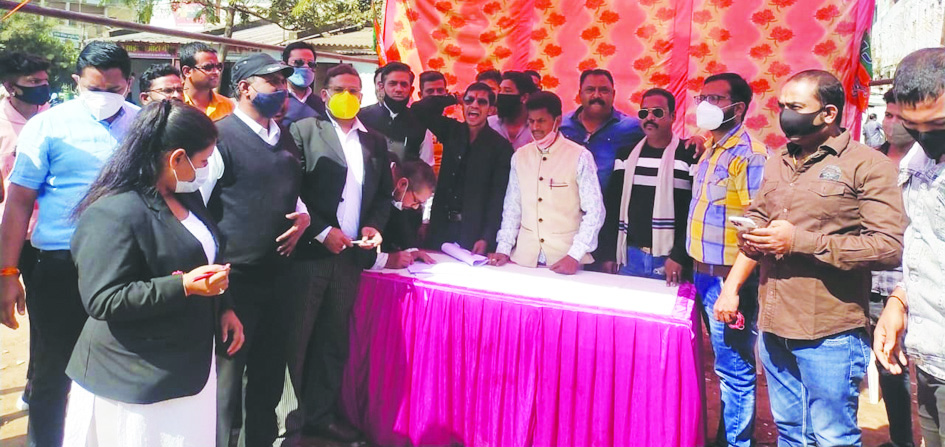 सडक़ चौड़ीकरण में भेदभाव, भाजपा का हस्ताक्षर अभियान