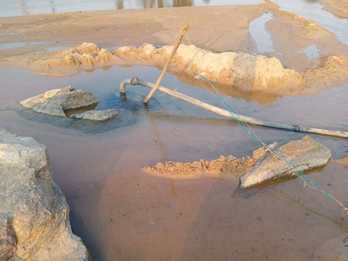 एनीकट का गेट बंद नहीं करने से गहराया जल संकट