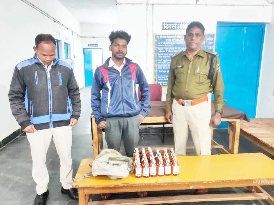 अवध शराब जब्त, एक गिरफ्तार