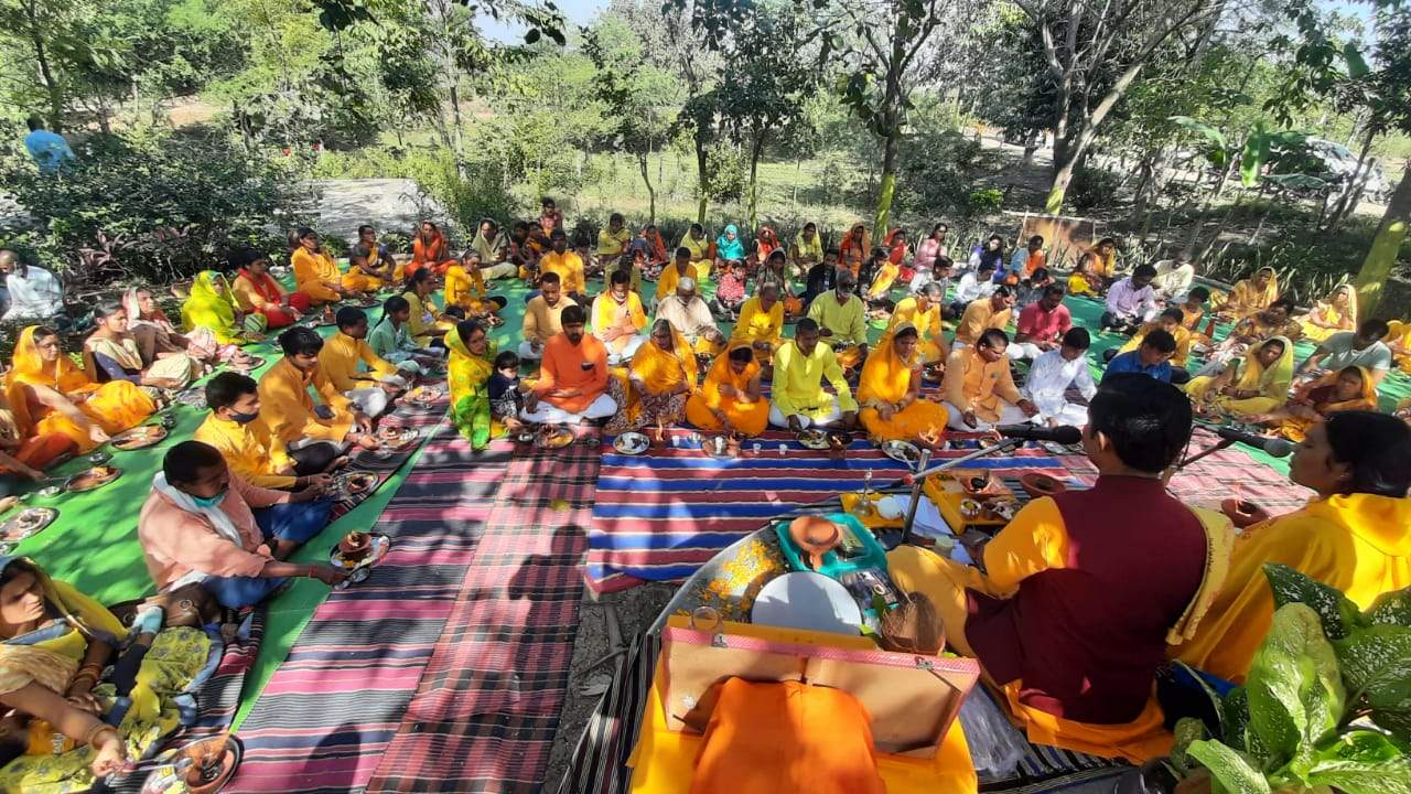 शिवनाथ के किनारे 108 वेदीय सामूहिक सूक्ष्म यज्ञ