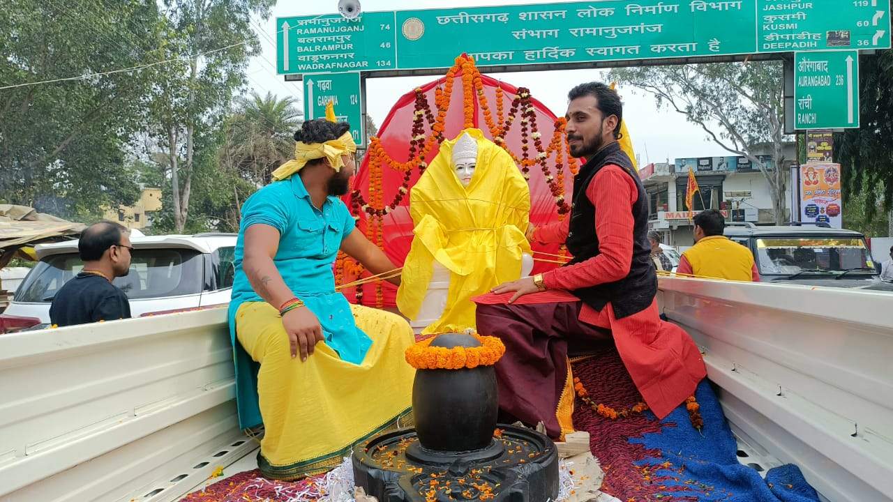 माता संतोषी की मूर्ति की प्राण प्रतिष्ठा महोत्सव शुरू