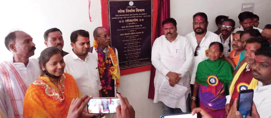 विधायक संतराम ने निर्माण कार्यों का किया लोकार्पण व भूमिपूजन विधायक संतराम ने निर्माण कार्यों का किया लोकार्पण व भूमिपूजन