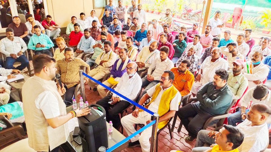 जनकल्याणकारी योजनाओं के साथ संगठन की रीति- नीति का करें प्रचार- छाबड़ा