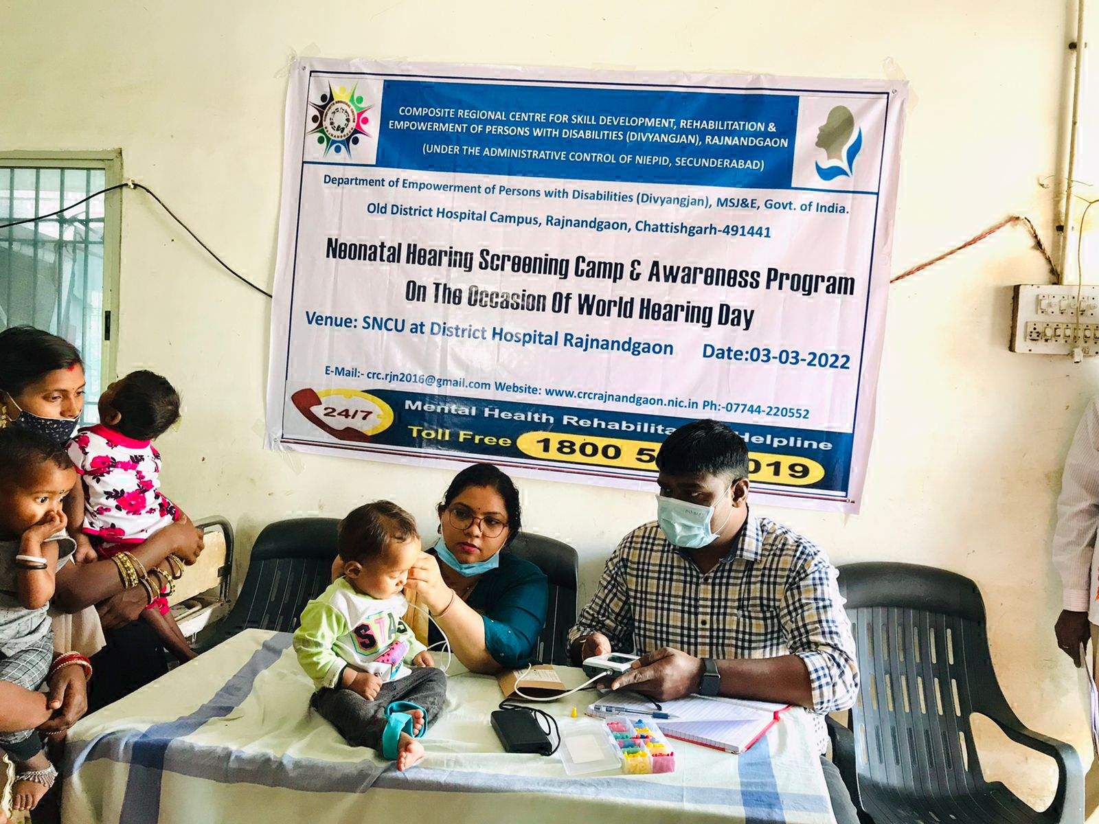 श्रवण दोष से बचने माता-पिता हुए जागरूक  शिविर-जागरूकता कार्यक्रम आयोजित