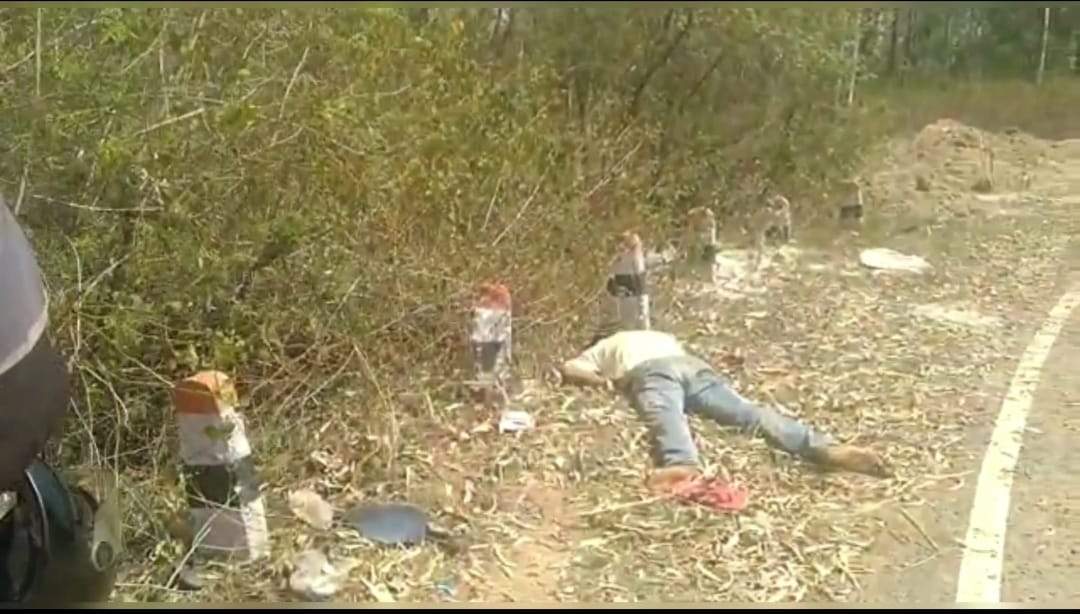 वाहन की ठोकर से ग्रामीण की मौत