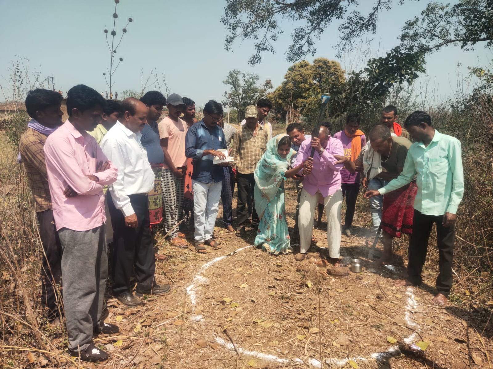 पानी टंकी निर्माण का भूमिपूजन