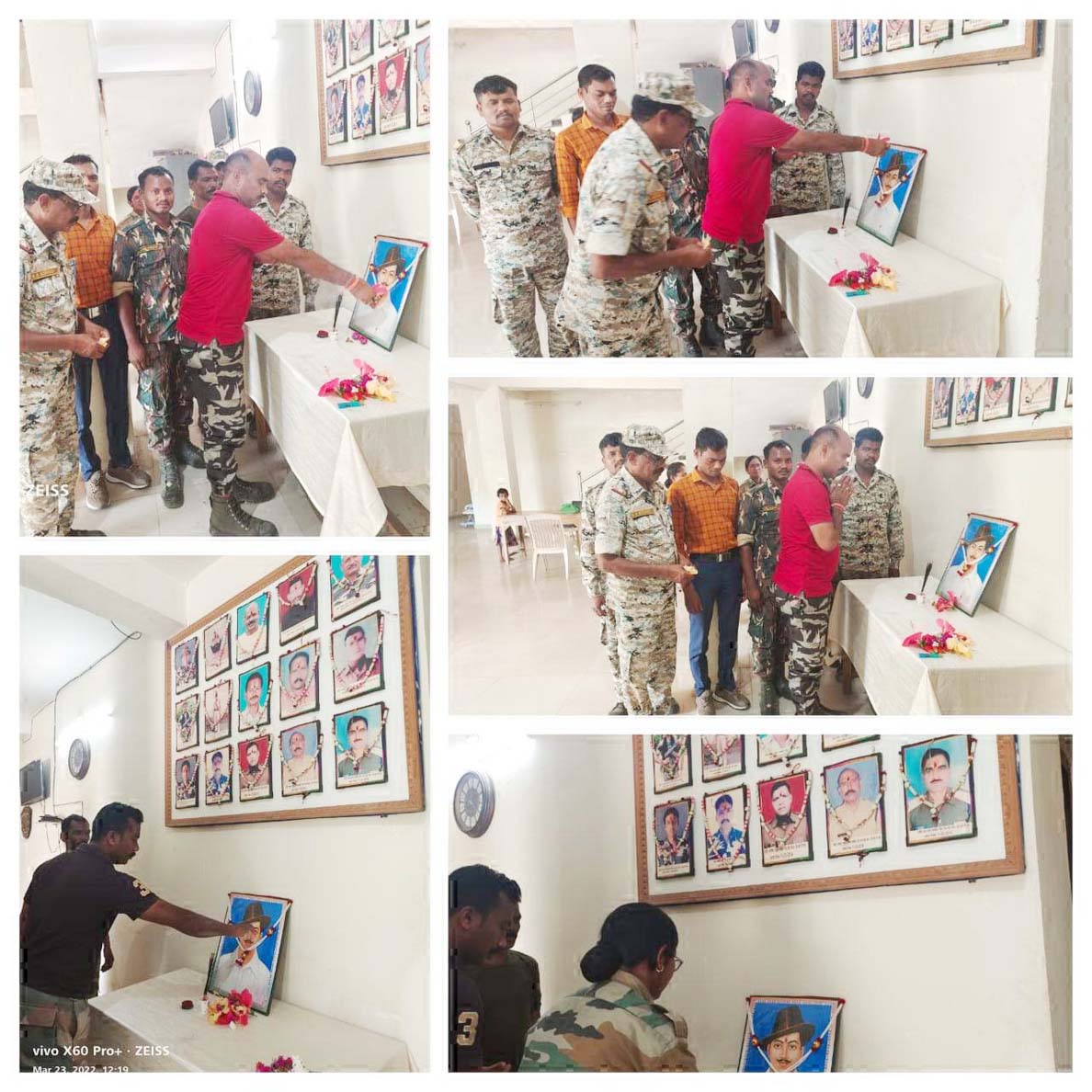 भगत सिंह, राजगुरू एवं सुखदेव को किया नमन, दी श्रद्धांजलि