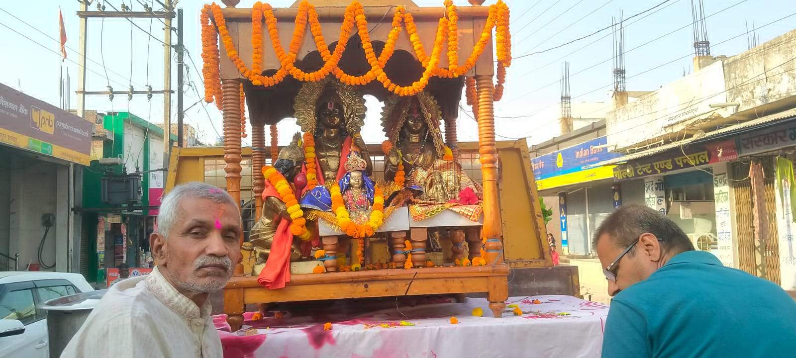 श्रीराम की विशाल शोभायात्रा निकाली, भक्ति में डूबा शहर