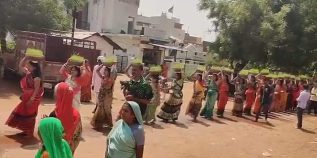 जोत-जंवारा का विसर्जन जोत-जंवारा का विसर्जन