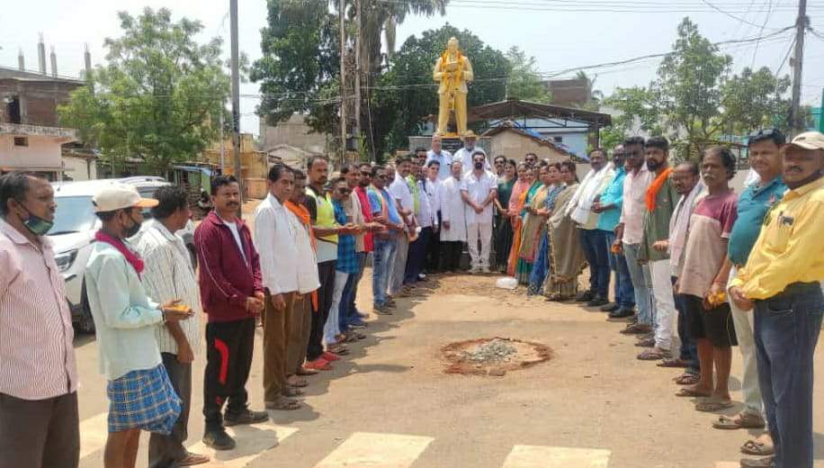 कांग्रेसियों ने मनाई अंबेडकर जयंती